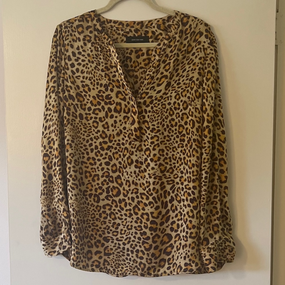 Jones New York Cheetah Blouse